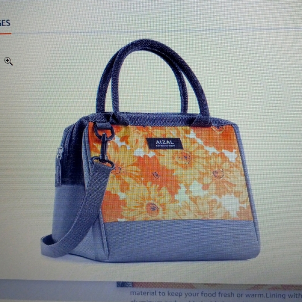 AIZAL leakproof insulated lunch tote bag Sunflower